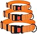 CollarDirect Reflective Dog Collar for a Small, Medium, Large Dog or Puppy with a Quick Release Buckle - Boy and Girl - Nylon Suitable for Swimming (18-26 Inch, Orange)