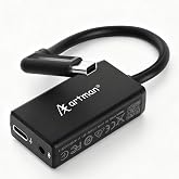 Artman Mic Adapter Compatible with GoPro Hero 13/12/11/10/9/8/7/6/5 Black | Type-C to 3.5mm Microphone Adapter, Clear Audio for Outdoor Vlog, Travel, Action Video