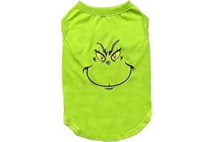 SARYBEI Christmas Dog Shirt Puppy Outfit - Green Printed Doggy Clothes Dog Pajamas - Xmas Cosplay Funny Soft Pet Clothes for Small Medium Large Dogs Cats - S