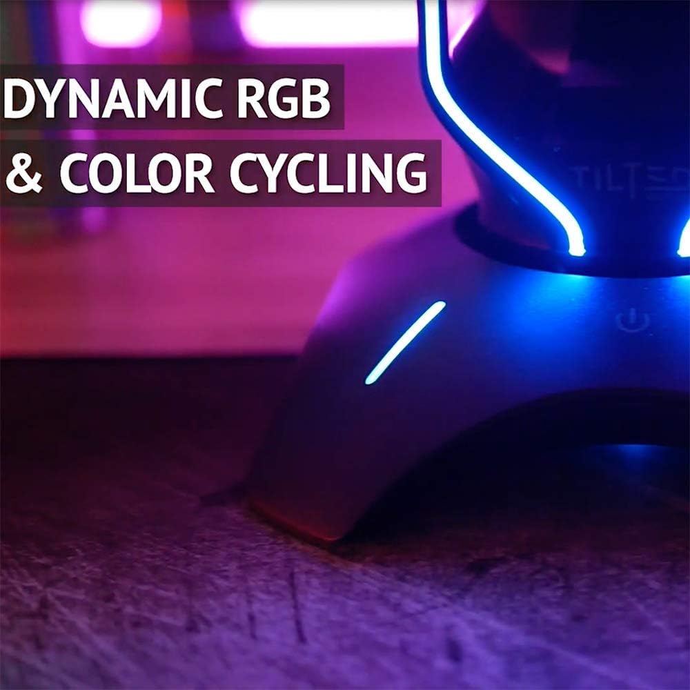 Tilted Nation RGB Headset Stand and Gaming Headphone Display with Mouse Bungee Cord Holder with USB 3.0 HUB for Wired or Wireless Headsets for Xbox, PS4, PC: Computers & Accessories