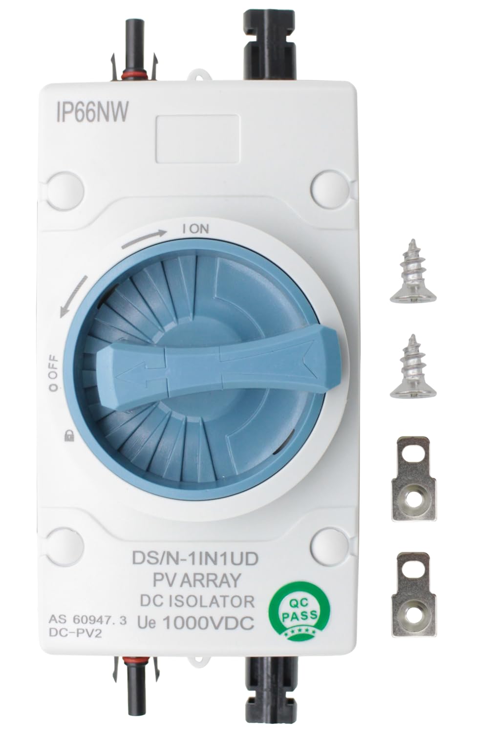 Photo 1 of Solar DC Disconnect Switch - HXH 2-in-2-out 1000V IP66 DC Isolator Switch, Versatile for Home, RV, Boat, and Commercial Solar Systems, Suitable for On/Off Grid Applications