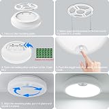 Peasur Motion Sensor LED Ceiling Light 6000K 300LM Battery Powered Ø18cm view 7