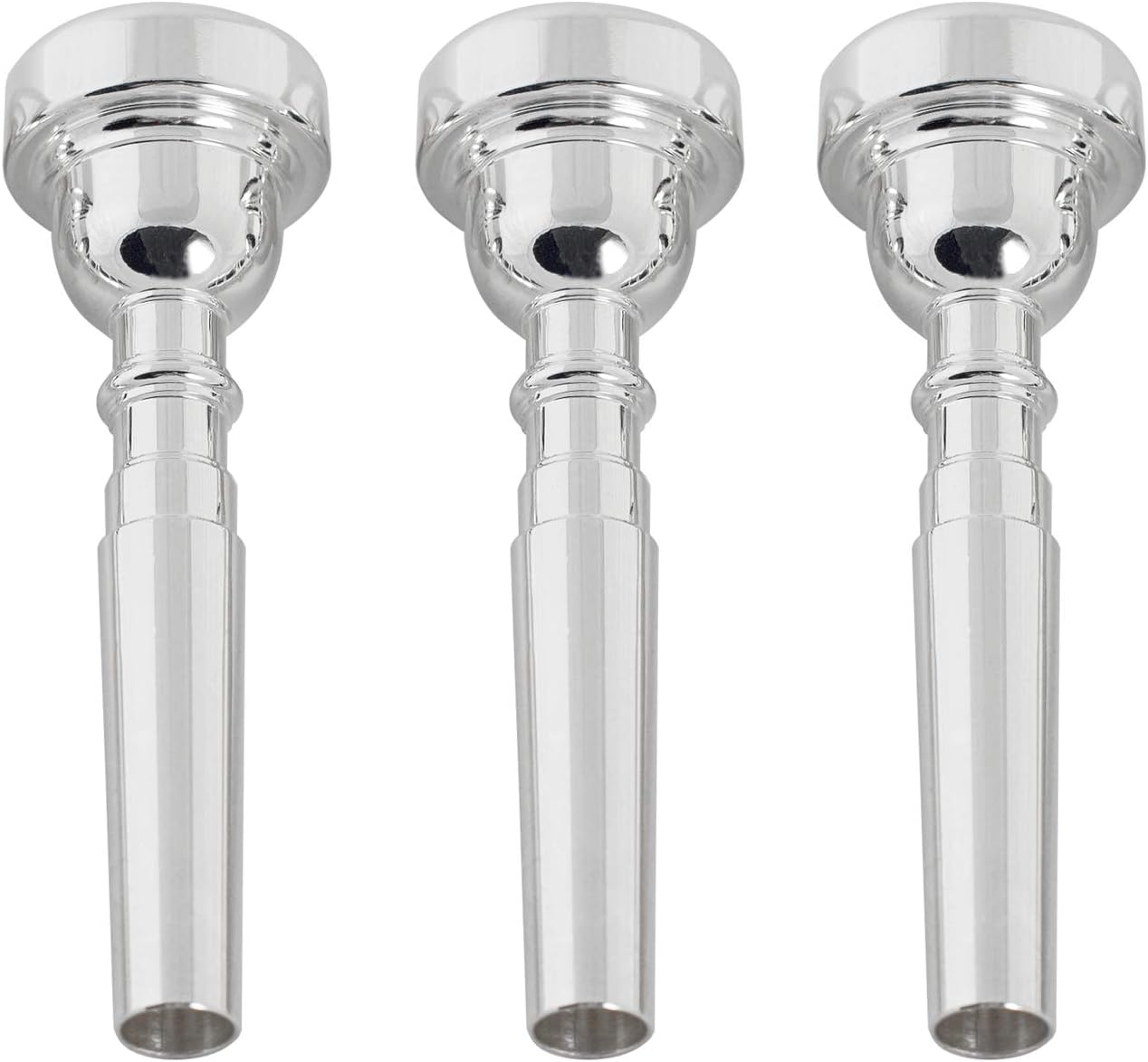 Missmore Trompete Mundstück 3C 5C 7C Größe Instrument Zubehör 3er Pack Silber silber Amazon.de