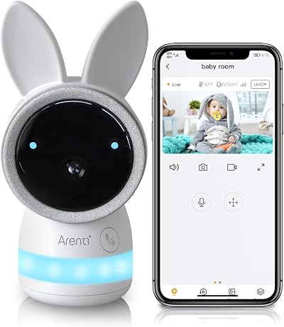 ARENTI 2K Smart Wi-Fi Baby Camera Monitor App Control Night Light Crying