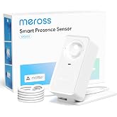 meross Presence Sensor MS600, Matter Over Wi-Fi, 1.5m Corded Motion Sensor | 3-in-1 PIR &amp; Light &amp; mmWave Radar,12m Detection Range Smart Home Automation, Support HomeKit, Alexa, Google, Home Assistant
