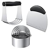 Frapkom Biscuit Cutter Set, Dough Blender, Pastry