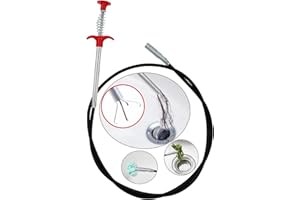 AUSAYE 79Inch Sink Snake,Grabberable Claw Pick up Tool with 4 Claws, Plumbing Snake Tool for Sink,Tube Drain,Sewer, Drain Clog Remover,Hair Remover