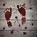 ATDAWN 63 PCS Bloody Footprints Floor Clings, Halloween Vampire Zombie Party Window Decals Wall Stickers Decor, Halloween Decorations Blood Splatter Stickers Supplies