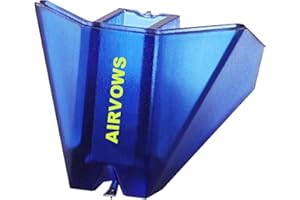 AIRVOWS Stylus 2m Blue, Compatible with Ortofon 2m Red & 2m Blue Cartridges, 2m Red Upgrade, Nude Elliptical Diamond Tip, Same Sound Quality as the Original Factory, 2m Blue Replacement Stylus