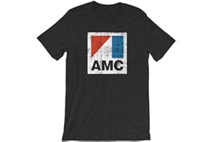 Bygone Brand AMC American Motors Corporation Short-Sleeve Unisex T-Shirt - Retro Car Tees Gray