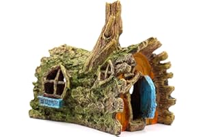 fazhongfa Fish Tank Decorations Betta House Hide Cave Aquarium Ornament Small and Medium Fish Accessories Fish Resin Toys Hideouts Aquarium Backgrounds