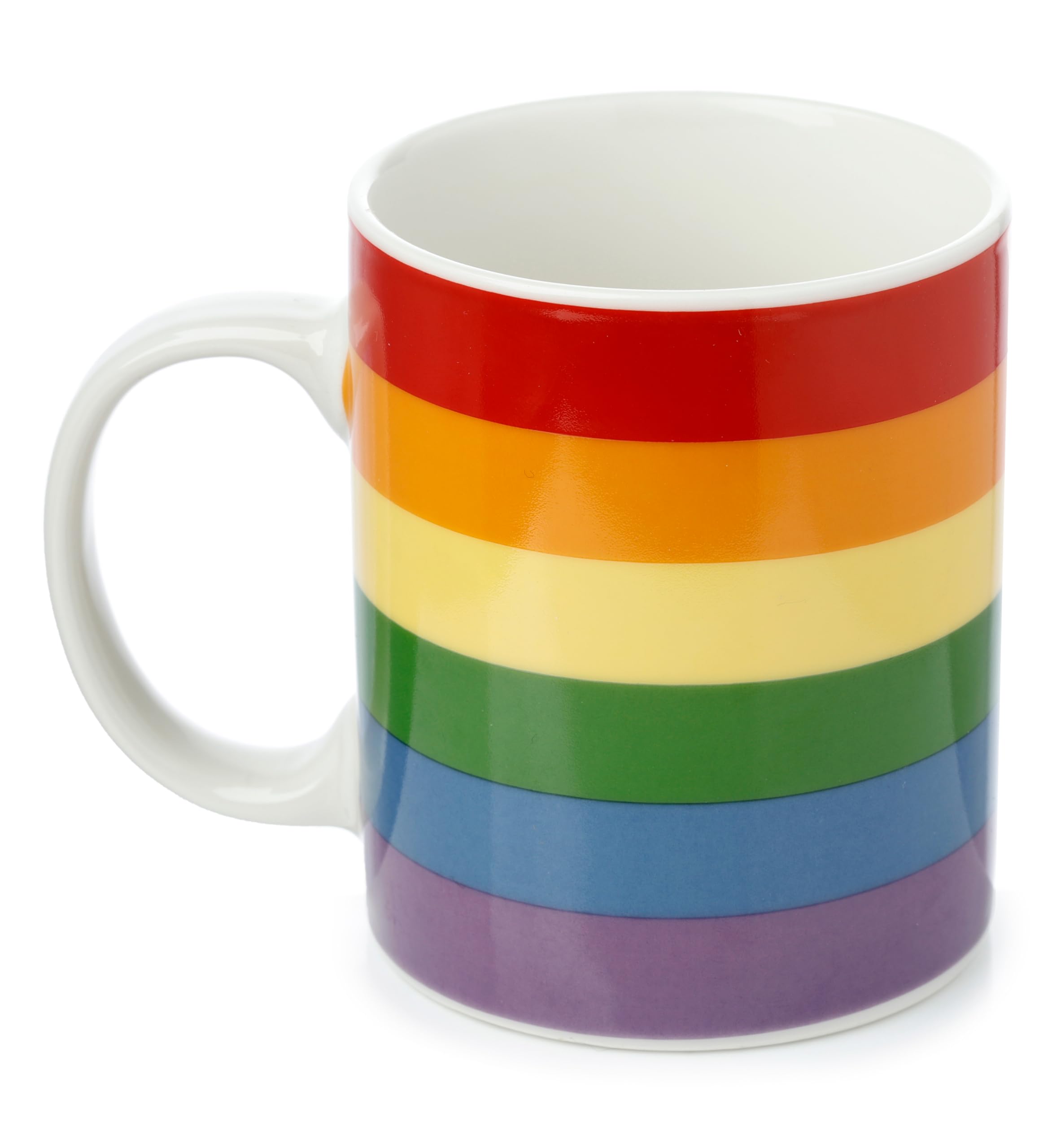 Puckator Somewhere Rainbow Flag Porcelain Tea Coffee Mug - Funny Home Accessories - Cute Gifts for Girlfriend - Large Mugs for Men Women Hot Drinks - Cute Cups Presents - Secret Santa Gift - Cup Set