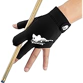 Quick-Dry Breathable Billiard Pool Gloves, Shooters Carom Snooker Cue Sport Glove Fits on Left Hand or Right Hand Option