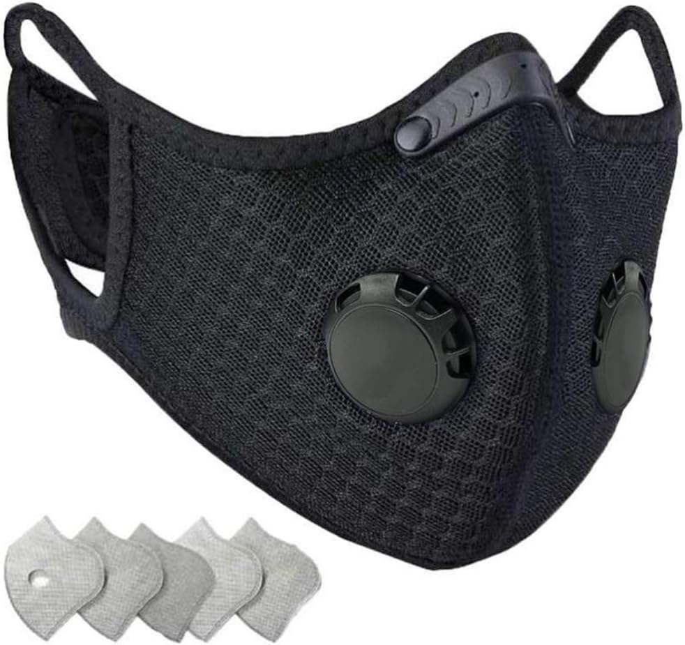 Mintiml Dustproof Anti Dust Face Fabric Mouth Fabric with 15 Extra Carbon 99% Filters 2 Valves for Soldering | Face Fabric | Cap | Hat | Bike | Ski | Hard Hat Helmets | Multifunctional Mouth Fabric