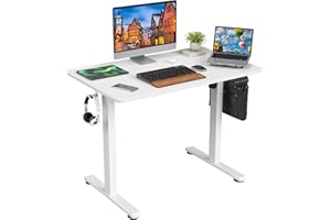 STARY Electric Standing Desk Adjustable Height Sit Stand Home Office Desk with Splice Board