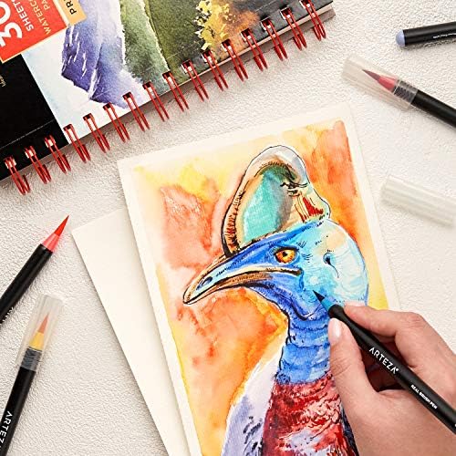 Watercolor paper product by Arteza made from wooden pulp.