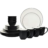 Noritake Colorwave Graphite 20-Piece Dinnerware Set, Service for 4