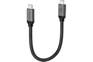 Silkland USB 4 Cable 1FT for Thunderbolt 5 Cable 80Gbps, up to 120Gbps Bandwidth for Dual 8K, 240W PD 3.1 Charging, Braided U