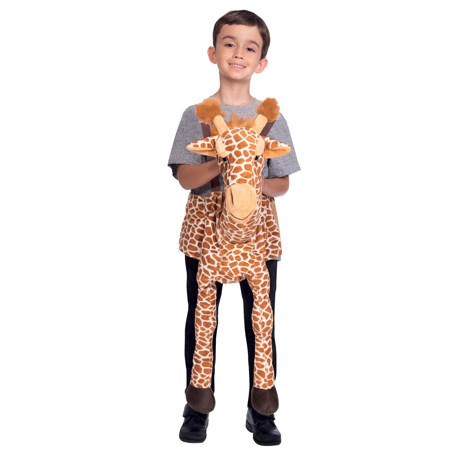 amscan RGR - Kids Ride On Giraffe World Book Day Fancy Dress Costume Age: 3-8 Years
