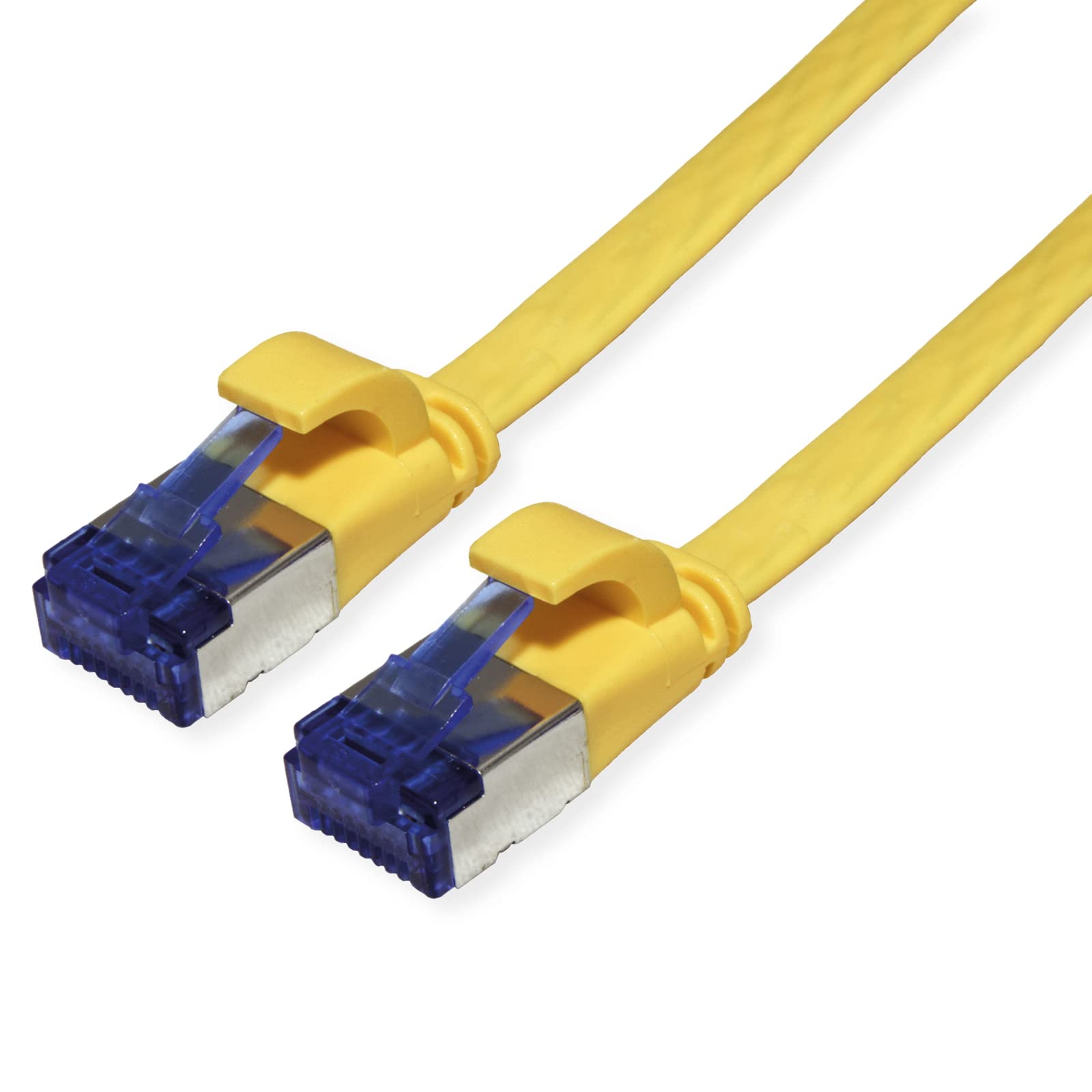 VALUE Patch Cable Cat.6A (Class EA) FTP Extra Flat Yellow 0.5 m