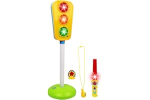 Kiddie Play Traffic Light Toy for Kids Cars and Bikes with Lights and Sounds