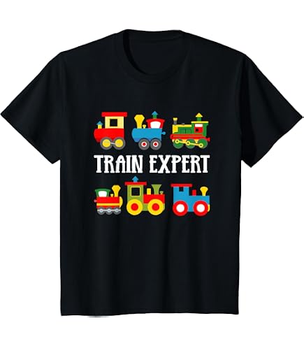 T-Shirt Enfant 'J'aime Les Trains' – Conducteur De Train – Cadeau Anniversaire Garçon – Locomotive Et Wagons