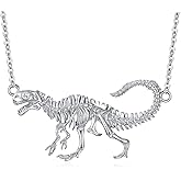 BETHZA Diamond Dinosaur Necklace S925 Sterling Silver Dinosaur Pendant Jewelry Gift for Women
