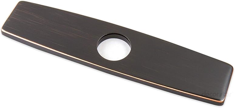 Decor Star Plate 10o 10 Kitchen Sink Faucet Hole Cover Deck Plate Escutcheon Oil Rubbed Bronze Touch On Kitchen Sink Faucets Amazon Com