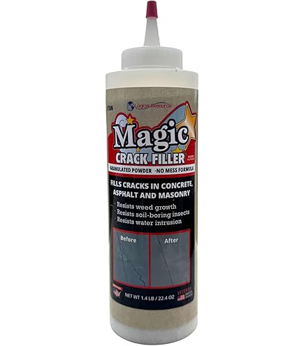 Gray 1.4 LB Magic Crack Filler Bottle - Easy, No-Mess Crack Repair