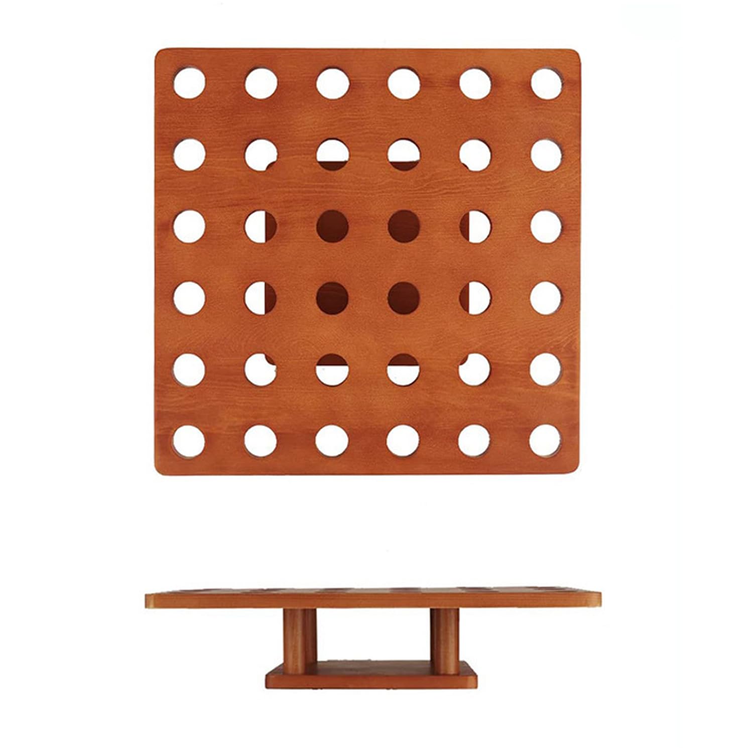 Photo 1 of *** For parts****. Bamboo Ice Cream Cone Holder Stand, 36 Holes Waffle Cone Display Stand,Durable 13" L X 13" W Cones Holder for Party, Buffet, Restaurant, Food Trucks or Catered Events