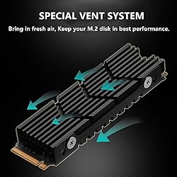 Awxlumv M.2 Heatsink NVMe SSD PS5 Heat Sink