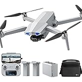 Holy Stone HS790 6K Photo Drone with Camera for Adults, 3 Axis Brushless Gimbal 4K Video, 30000ft Transmission, 60Min Flight with Fast Charging Hub, AI Night Shot, GPS Smart Flight, Beginner Mode