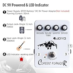 JOYO Flanger Effect Pedal Achieve Metallic Flanger