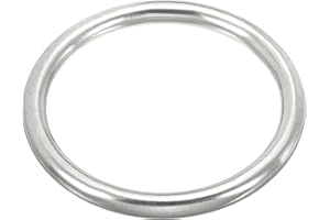 PATIKIL Metal Rings 316 Stainless Steel Rings Marine Grade Multi-Purpose O Rings Welded Round Rings for Macrame