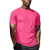 Zengjo Workout Shirts for Men Quick Dry, Moisture Wicking Athletic T-Shirts for Gym Running Sports Exercise
