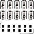 BEADNOVA Pin Locking Backs Pin Locks Backs Locking Pinbacking Pinback Clasp for Insignia Name Tag Landyards Badge (10pcs, Allen Wrench Included)