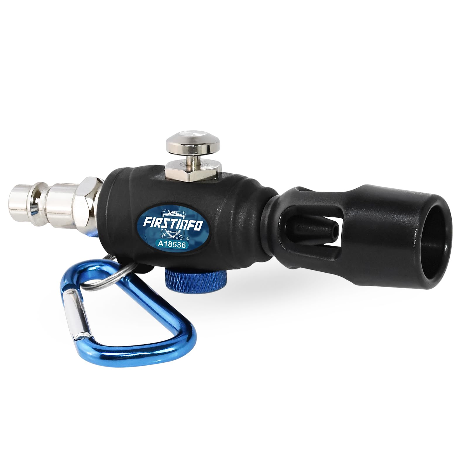 FIRSTINFO A18536EU Mini Type Air Duster | Air Blow Gun, Flow Adjustable with High Flow Nozzle