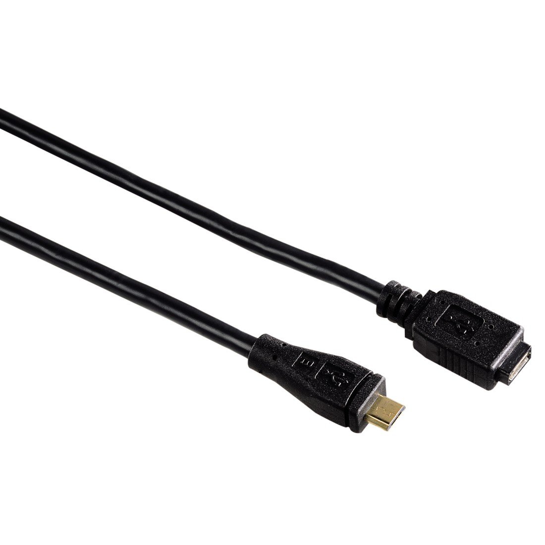 Hama Extension Cable Micro USB 2.0 0.75 m Black