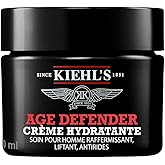 Kiehl's Age Defender Cream Moisturizer, Firming & Lifting Anti-Aging Treatment for Men, Gently Exfoliates, Minimizes Look of