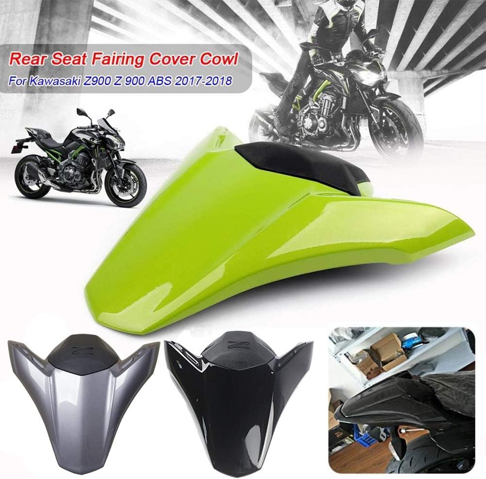 Motorcycle Z 900 Rear Passenger Pillion Solo Seat Cowl Cover Fairing Tail Section for K.awasaki Z900 Z-900 ABS Motorbike Accessories Parts 2017 2018 2019 2020 2021 2022 2023 17-23 (Dark Grey)