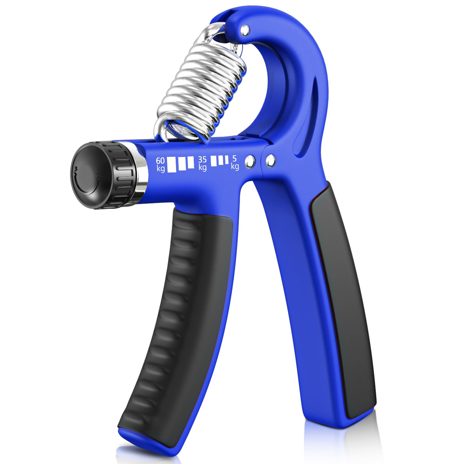 FitBeast Grip Strengthener Forearm Strengthener, Adjustable Hand Grip for Strength Training & Rehabilitation, 5-60 kg Resistance, Ideal for Athletes and Physical Therapy (Dark Blue)