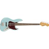 Squier Classic Vibe 60s Jazz Bass, Daphne Blue, Laurel Fingerboard | Vintage 60s electric bass, beginner-friendly, laurel fingerboard, Fender-designed pickups, iconic Daphne Blue finish