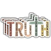 (3Pcs) Truth Sticker Inspirational Quotes Motivational Sayings Christian Jesus Bible Verse Vinyl Decal Gift Stickers for Tumbler Laptop Kindle Water Bottles Book Phone - Size 3x1.5