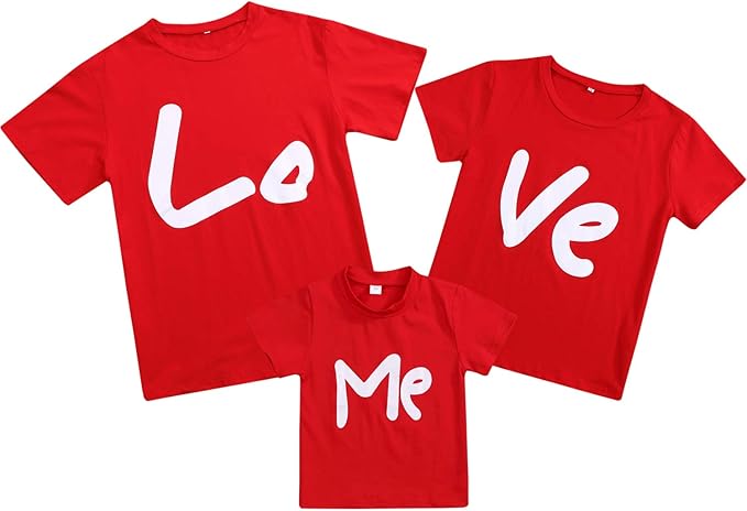 camisetas para parejas e hijos