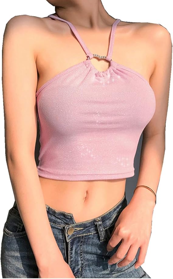 Boan Women's Sexy Camisole Tank Top with Shoulder Straps Camis Tank