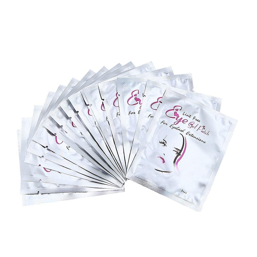 50 Pairs Eye Gel Pads, Lint Free Eyelash Patches, Under Eye Gel Pads for Pro Salon and Individual Eyelash Extension