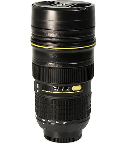 Amazon.com: Caniam Camera Lens Coffee Cup, Travel Mug - Camera Eos 24-105Mm  Model Stainless 400Ml Thermos : Home & Kitchen