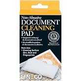 Lineco 2x4.75 Document Cleaning Pads, Soft, Grit-Free Powder | Absorbs and Cleans Paper Surface, Perfect for Books, Ephemera, Maps, and Cards