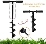Eidoct Fence Post Auger 10x60cm Manual Post Hole Digger with Non-Slip Handle view 3