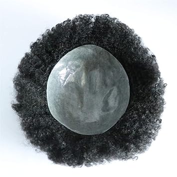 Amazon Com Lumeng Afro Toupee Man Hair Unit Human Hair Wigs For